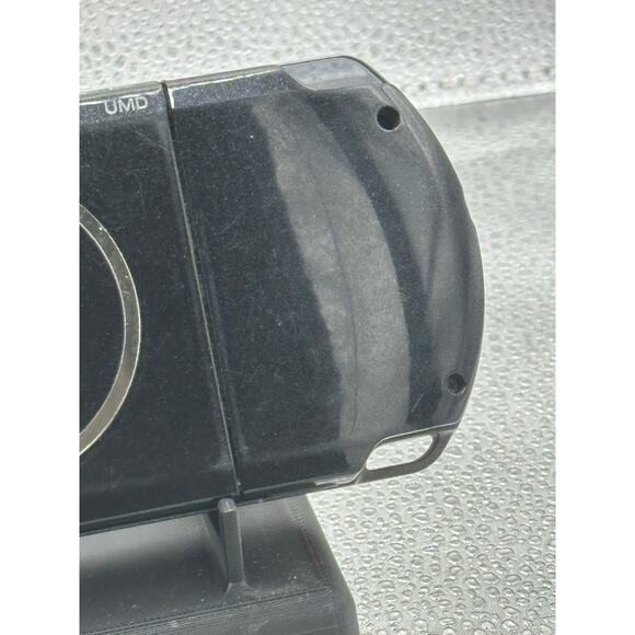 Red and black psp 3000 w/charger adapter, new battery & has glass screen lens - Picture 8 of 9